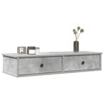 vidaXL Wandschap met lades 100x37,5x19 cm bewerkt hout, Verzenden, Nieuw