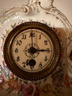 Pendule - Junghans - Porselein, Messing - 1910-1920