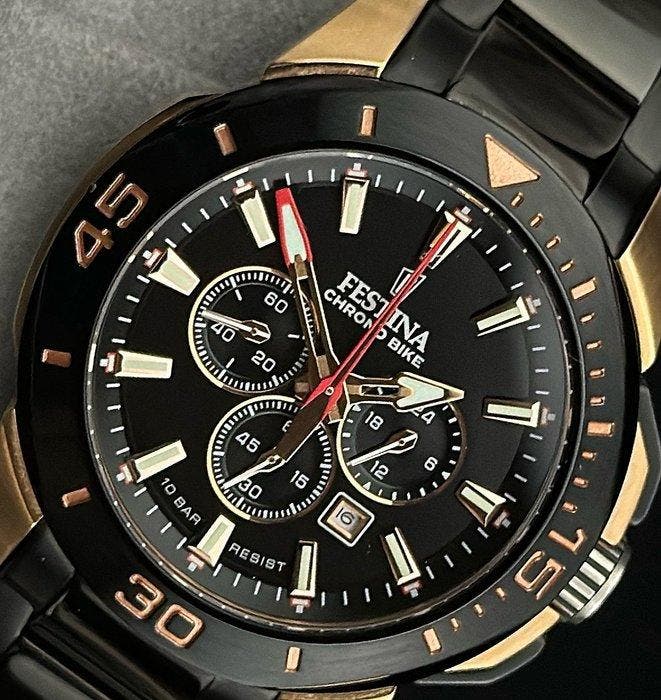 Festina - Chrono Bike - Sans prix de réserve - F20645, Handtassen en Accessoires, Horloges | Heren