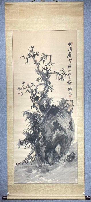 Een paar Japanse hangende rollen: Tomioka Tessai & Ike no