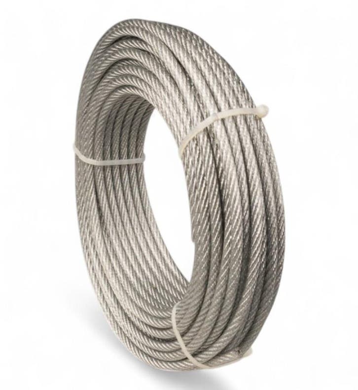 Staalkabels 5/6 mm geplastificeerd 20 meter, Tuin en Terras, Overige Tuin en Terras, Verzenden