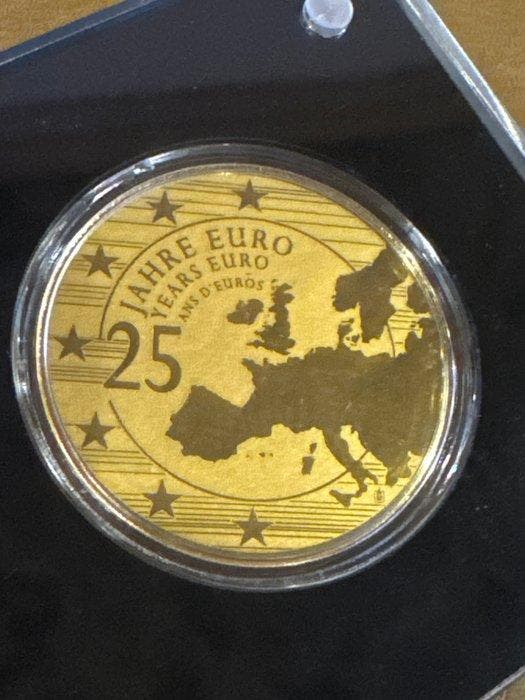 Duitsland. ND 25 Jahre Euro, 1/200 Oz (.999) mit CoA (Zonder, Timbres & Monnaies, Monnaies | Europe | Monnaies non-euro