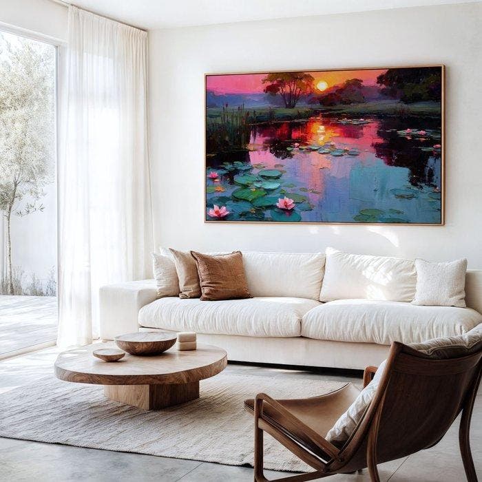 Iconica - Twilight Lilies - Unique 1/1 XXL (100x150 cm), Antiek en Kunst, Kunst | Designobjecten