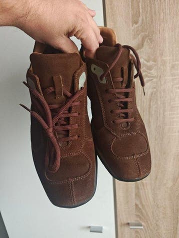 Prada - Prada suede sneakers - Baskets basses - Taille : EU, Nieuw