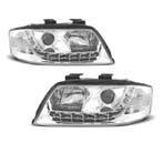 PHARES POUR AUDI A6 4B 01-04 LED DAYLIGHT LED FOND CHROMÉ, Verzenden