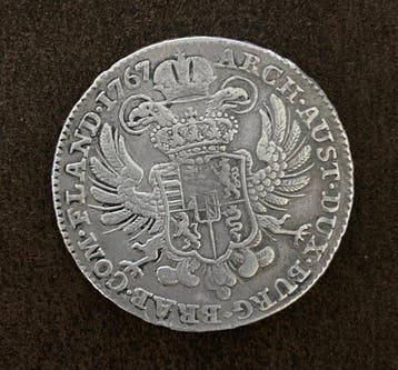 Oostenrijk-Nederland. Maria-Theresia. Kronenthaler 1767