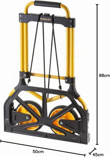 Stanley FT582 opvouwbare steekwagen 90 kg zwart/geel, Ophalen of Verzenden