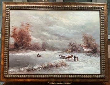 Herbert Pickenhagen (1920) - Winterlandschaft, Antiek en Kunst