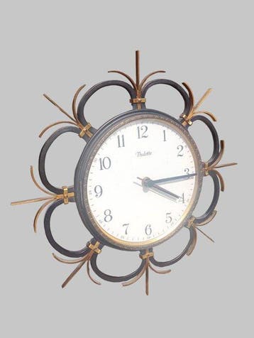 Horloge - Métal, Bakélite - 1950-1960 - Horloge murale