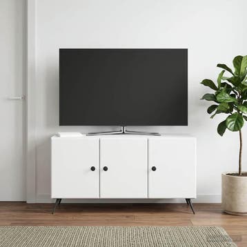 vidaXL TV Kast Wit 99 x 34,5 x 50 cm Bewerkt hout, Verzenden, Nieuw