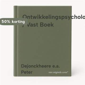 Ontwikkelingspsychologie / Vast Boek 9789030107149, Verzenden, Zo goed als nieuw, Dejonckheere e.a. Peter