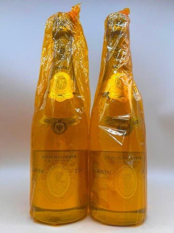 2015 Louis Roederer, Cristal - Champagne - 2 Bouteilles, Verzamelen, Nieuw