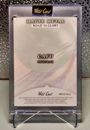 Wild Card Matte Metal Road to Glory Cafu 1/1 auto - 1 Card -, Verzamelen, Nieuw