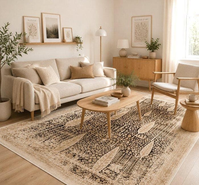 Moderne vintage-stijl zijden tapijt met luxueuze glans, Maison & Meubles, Ameublement | Tapis & Moquettes