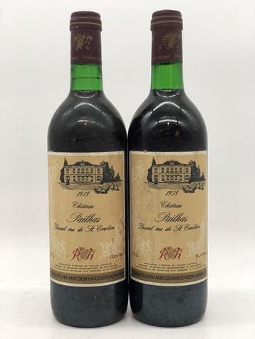2 x 75cl Chateau Pailhas St.Emilion GC 1978 (Bordeaux, rood), Verzamelen, Ophalen of Verzenden, Nieuw, Frankrijk, Rode wijn