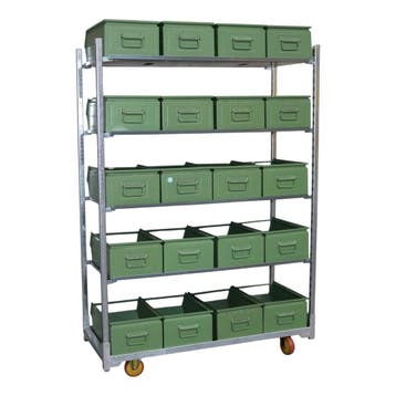 Magazijnstelling, verrijdbaar, Doe-het-zelf en Bouw, Transportwagens, Nieuw