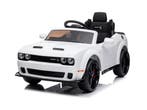 Dodge Challenger SRT, 12 volt elektrische kinderauto, Leder, Ophalen of Verzenden, Nieuw, Afstandsbediening