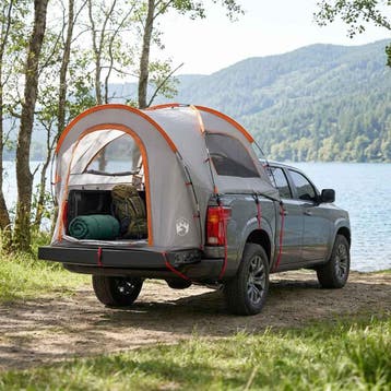 vidaXL Auto Tent 200 x 170 x 170 cm Grijs en Oranje, Caravans en Kamperen, Verzenden, Nieuw