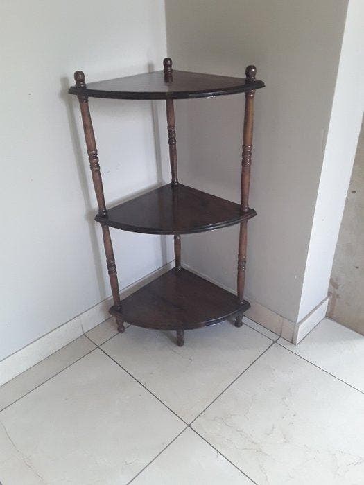 Étagère - Acajou - Etagère d’angle, Antiquités & Art, Curiosités & Brocante