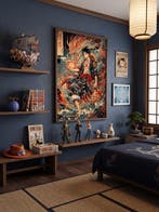 daveY - Luffy The Dragon Spirit – Opera in stile Ukiyo-e