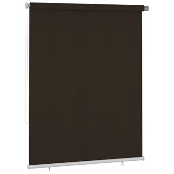 vidaXL Rolgordijn voor buiten 180x230 cm bruin, Verzenden, Nieuw