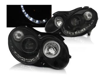 Daylight Black koplampen geschikt voor Mercedes CLK W209, Auto-onderdelen, Verzenden, Nieuw, Mercedes-Benz