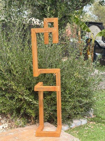Ana Lucia B.M - Sculpture Corten - XL - No Reserve