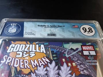 Godzilla vs. Spider-Man #1 - EGC 9.8 - 1st appearance of, Nieuw