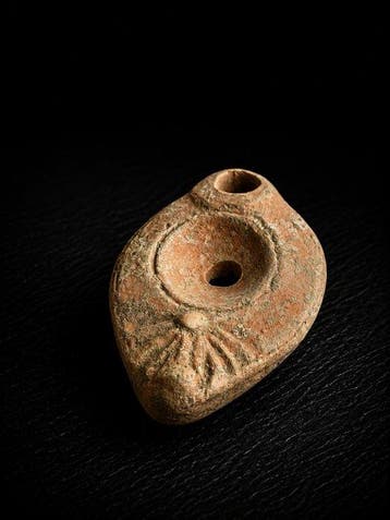 Oud-Romeins, Keizerrijk Terracotta Lamp - 7 cm - Roman