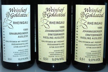 1998 + 1999 + 2002 Eiswein + Auslese: Riesling,, Nieuw