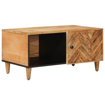 vidaXL Salontafel Bruin 80 x 50 x 40 cm Massief Mango Hout, Verzenden