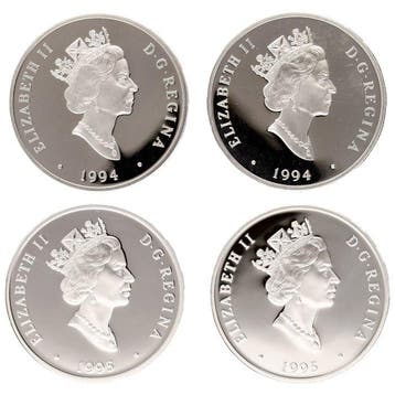 Canada. 20 Dollars 1994/1995 - Canadian Aviation (4 stuks)