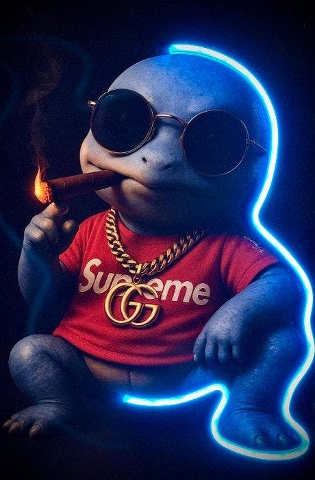 LEDMansion - Blue Smoke V.1. - 30x45 cm - LED wandkunst -, Consoles de jeu & Jeux vidéo, Consoles de jeu | Accessoires Autre