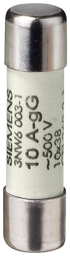 Siemens 500V 0.5A Cilindrische Zekering 10x38mm - 3NW60001, Verzenden