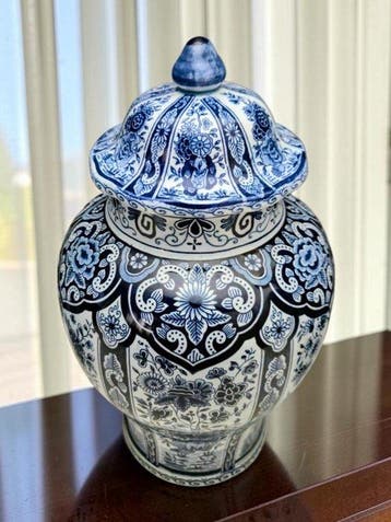 Petrus Regout - Vaas (3) - Delfts Blauw - Keramiek - 3-delig, Antiek en Kunst