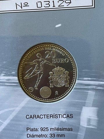 Espagne. 20 Euro 2010 Campeones del Mundo in blister (Sans