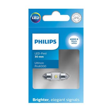 Philips SV8.5 Festoon 30mm Neutraal Wit 4000K 12V, Auto-onderdelen, Verzenden, Nieuw