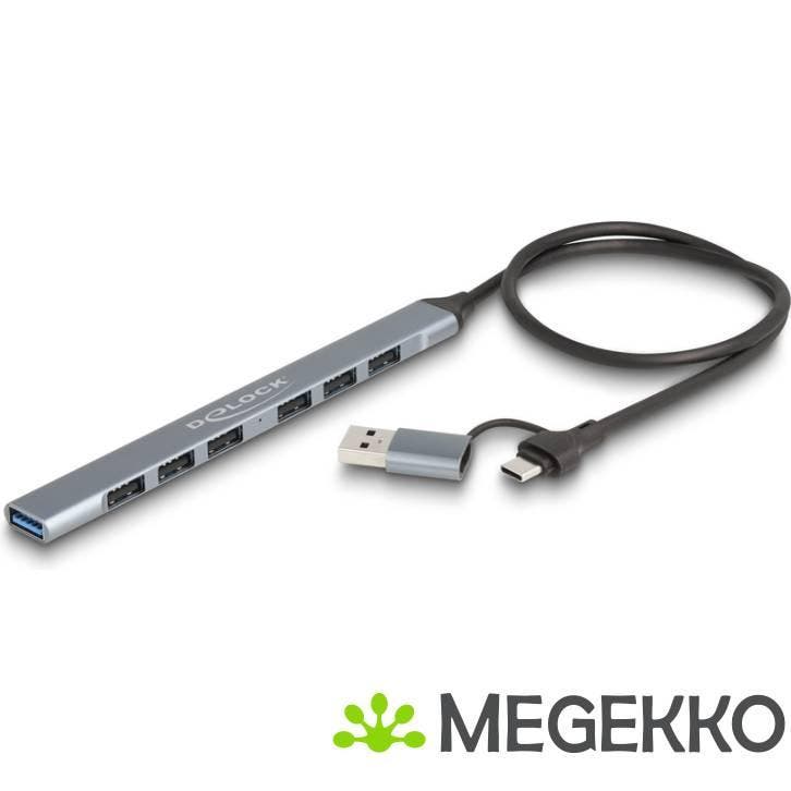 DeLOCK 64273 interface hub USB 3.2 Gen 1 (3.1 Gen 1) Type-C, Computers en Software, USB Sticks, Nieuw, Verzenden