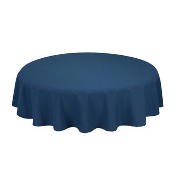 Nappe de Table Ronde Navy Bleu 163cm Ø - Treb SP, Maison & Meubles, Verzenden