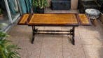 Salontafel - Mahonie, Leder