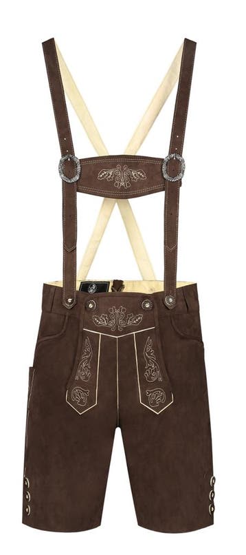 Trachtenhosen Herren faux suede braun, kurz, Hobby en Vrije tijd, Verzenden, Nieuw