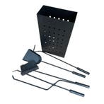 Haardstel 5-delig zwart VESUVIUS, Huis en Inrichting, Kachels, Verzenden, Nieuw