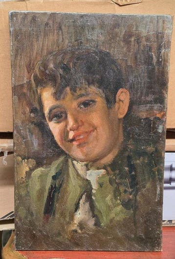 Europese school (XIX) - Niño alegre, Antiek en Kunst