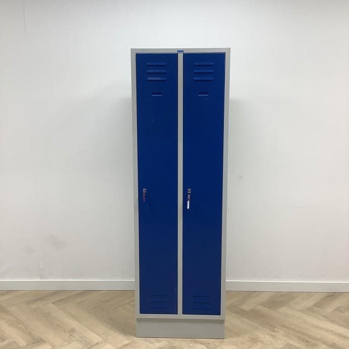 Garderobe/lockerkast 2 deurs, met hang en leg (hxbxd), Huis en Inrichting, Kasten | Overige, Gebruikt