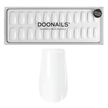 Doonails - Soft Gel Press Ons - Snow White Short Coffin, Verzenden, Nieuw