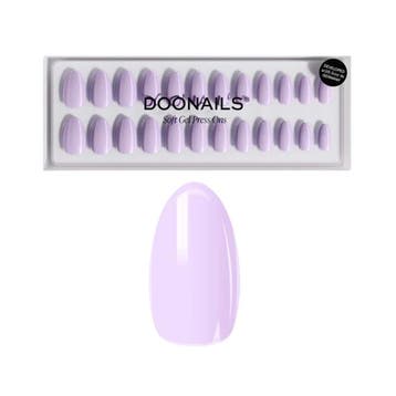 Doonails - Soft Gel Press Ons - Lavender Mist Short Almond, Verzenden, Nieuw