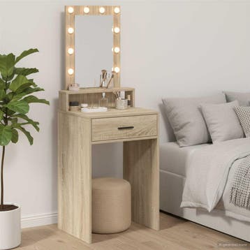 vidaXL Kaptafel Sonoma Eik 50 x 41 x 135 cm Bewerkt hout, Verzenden