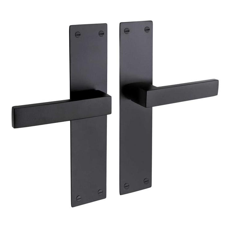 Deurklink Nova zwart met schild niet geveerd - deurbeslag..., Bricolage & Construction, Serrurerie de bâtiment & Dispositif de fermeture