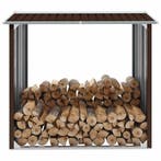 vidaXL Haardhoutschuur 172x91x154 cm gegalvaniseerd staal, Tuin en Terras, Verzenden, Nieuw