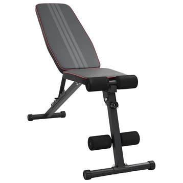 vidaXL Gewichtbank Zwart 131 x 41 x 110 cm Gepoedercoat, Verzenden, Nieuw